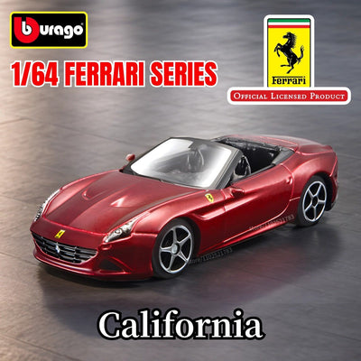 Bburago 1:64 Ferrari Enzo Replica Car Model Scale F40 F50 458 488 296 Diecast Traffic Miniature Art Figure Kid Boy Toy