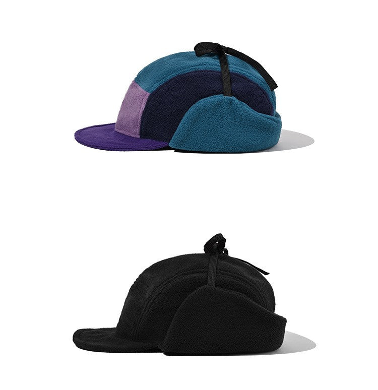 Windproof Thermal Fleece Winter Hat Five Panel Fisherman Style Cycling Outdoor Cold Weather Ear Protection for Winter Sports?