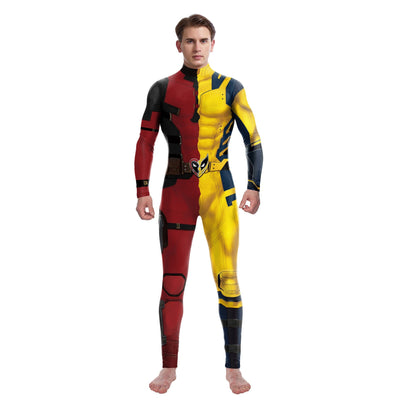 super-héros hommes film Deadpool Wolverine Cosplay Costumes Hallloween combinaison Performance fête Zentai body