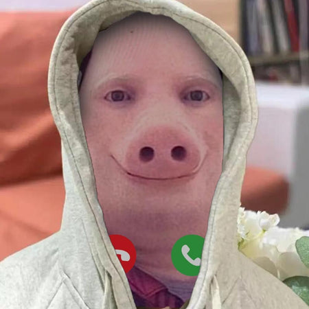 Full Face Funny Pig Mask, Breathable & Durable, Cosplay Theme Party Headgear Mask