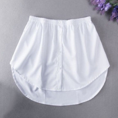 Detachable Underskirt Women Fake Shirt Irregular Skirt Tail Blouse Hem Cotton Extender Fake Hem Mini Skirt Fake Hem 6 Sizes