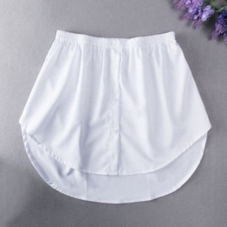 Detachable Underskirt Women Fake Shirt Irregular Skirt Tail Blouse Hem Cotton Extender Fake Hem Mini Skirt Fake Hem 6 Sizes