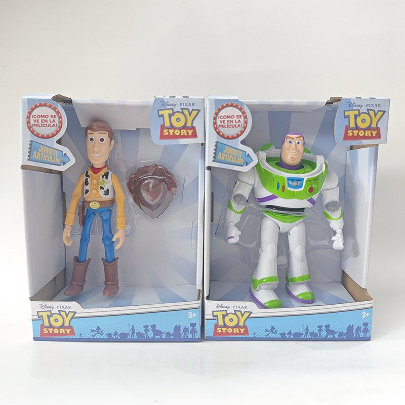 Woody Buzz Lightyear Cute Action Figures Pixar Toy Story Anime Cartoon Model Doll Collection Children Kids Xmas Gift
