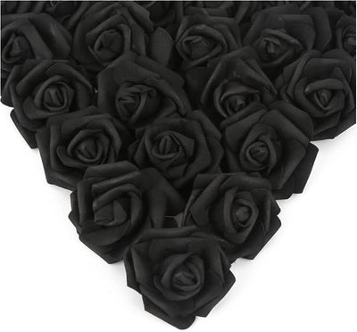 10/20/50Pcs Artificial Foam Rose Flowers PE Fake Flower for Home Room Dceor Wedding Party Halloween Thanksgiving Christmas Decor