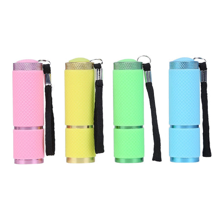 Mini Torch 9 LED Flashlight For Children Adult Aluminum Alloy Night Fishing LED Torch with Lanyard Outdoor Camping Light
