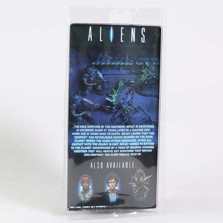 NECA Aliens Xenomorph Warrior Dog Alien Ellen Ripley Weyland Yutani Bishop Colonel Cameron 7"Action Figure Collectible Model Toy