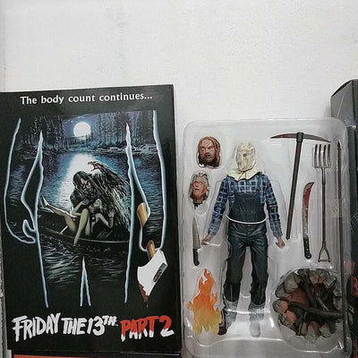 The 13th Figure Toys NECA Friday Freddy Jason Voorhees Blood Action Figure Jason Collectible Model Christmas Halloween Gifts