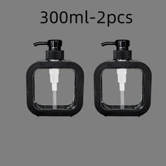 300/500ml Bathroom Soap Dispensers Refillable Lotion Shampoo Shower Gel Holder Portable Travel Dispenser Empty Bath Pump Bottle