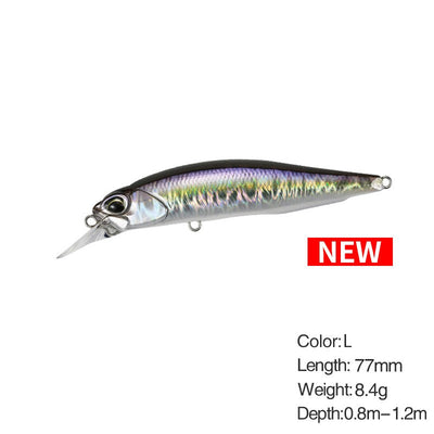 77mm 63mm Minnow Fishing Lure Wobbler Rozante 77SP Long Cast Hover Swaying Lure Jerkbait Artificial Bait Culter Alburnus Bait