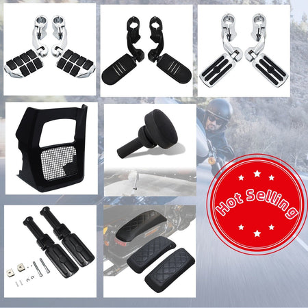 Motorcycle Fairing Front Spoilers Radiator Chin Cover For Harley Road King Electra Street Glide FLHR FLTRX 17-2025 Glossy Black