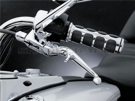 1" 25mm & 7/8'' 22mm Billet Rubber Flame Spike Hand Grips For Harley Honda Kawasaki Suzuki Yamaha  Bikes Cruiser Chopper Custom