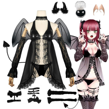 My Dress Up Darling Marin Kitagawa Cosplay Outfit Succubus Little Devil Costume Halloween Party Cosplay Full Set Cute Sexy Stage