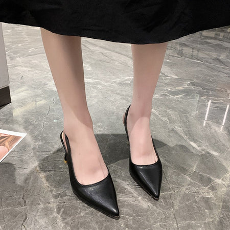 2024 Summer Casual Fashion Pointed Toe Stiletto Sandals New Sexy Elegant Banquet Comfortable High Heels Women's Shoes NO:001