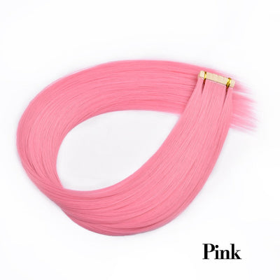 Synthetic Straight Tape In Hair Extensions 10pcs Natural Hair Extension 24inch For Women Invisible Double Sided Free Style