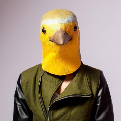Halloween Costume Yellow Duck Head Party Animal Mask Cosplay Prop Latex Masks Green Fish Mask Funny Duck Bill Realistic Masks