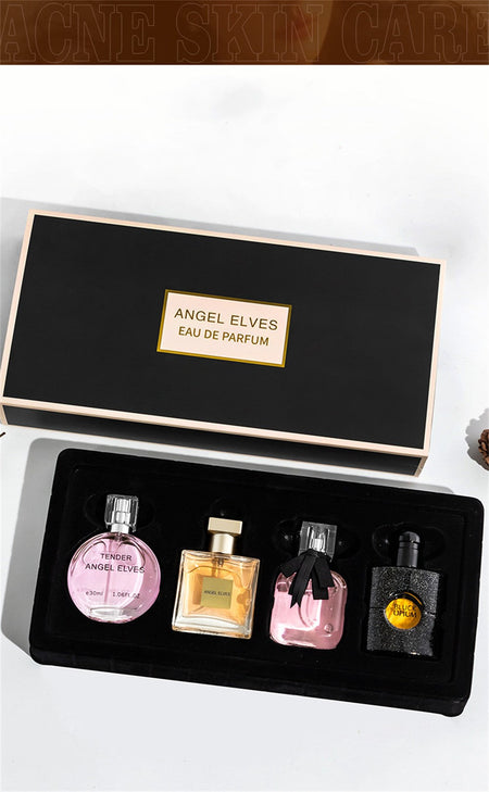High Quality Perfume Women 120ml Perfumes Feminino Gift Box 4Pcs Set Parfum Femme Lasting Fragrance Floral Fruity Scent Spray