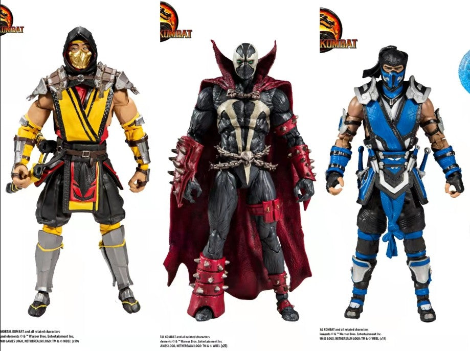 Mortal Kombat Spawn Sub-Zero Scorpion 7" Articulated Action Figure Toys 17cm