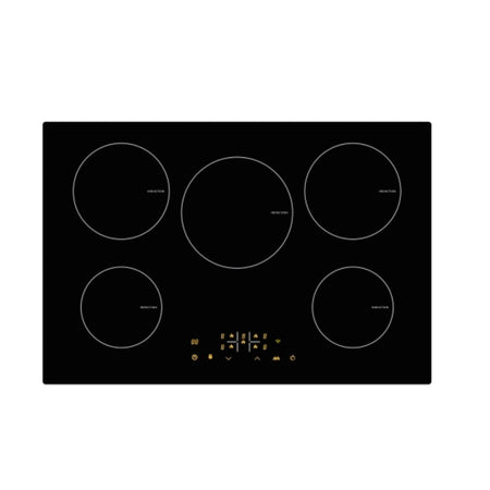 ALK Wholesale Portable 5-Burner Induction Cooker Smart China Built-In Waterproof Glass Housing for Household Use Electric Power