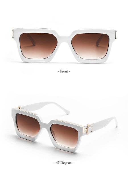 Ruiao Retro Black Millionaire Shades Luxury Sunglasses 2025 For Men Designer Famous Brand Square Sun Glasses Man Women Sunglass