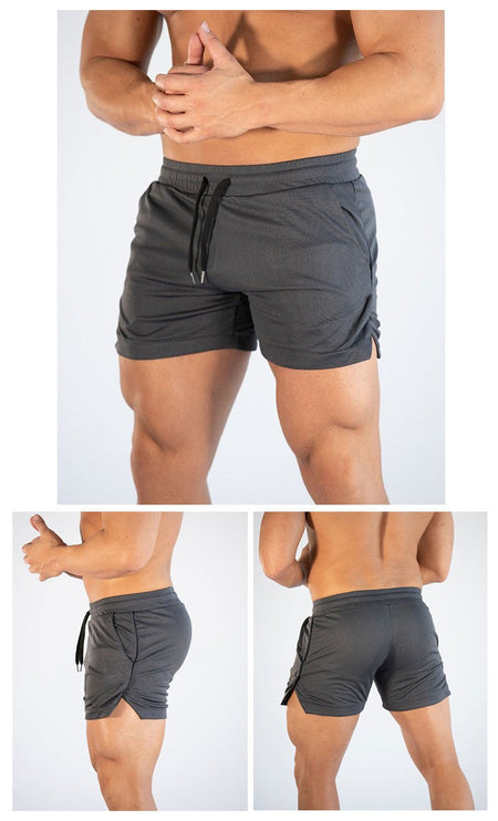 2024 Latest, Fast Drying Breathable Muscle Running Shorts, Marathon Seven Legs, Fitness Beach Pants, Tight Mesh Fabric, Hip Hop