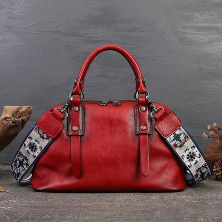 MOTAORA 2025 New Genuine Leather Satchel Tote Bag Top Handle Handbag Designer Shoulder Bag Large Capacity Cross Body Bag Vintage