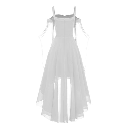 2024 New Women Fairy Skirt Plus Size Cold Shoulder Butterfly Sleeve Halloween Witch Gothic Dress Elegant Party Evening Dresses