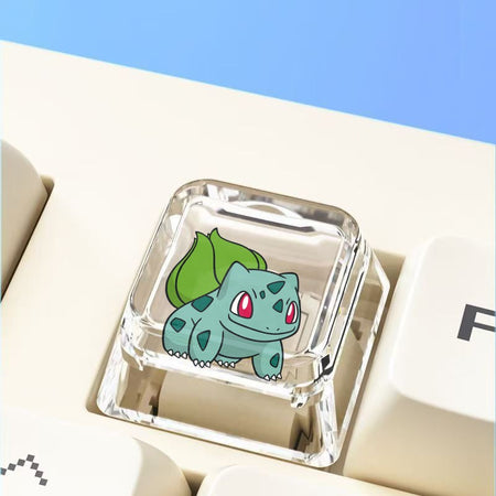 Pokemon Cross mechanical keyboard personalized anime keycap single Charmeleon Blastoise Eevee transparent cartoon keycap