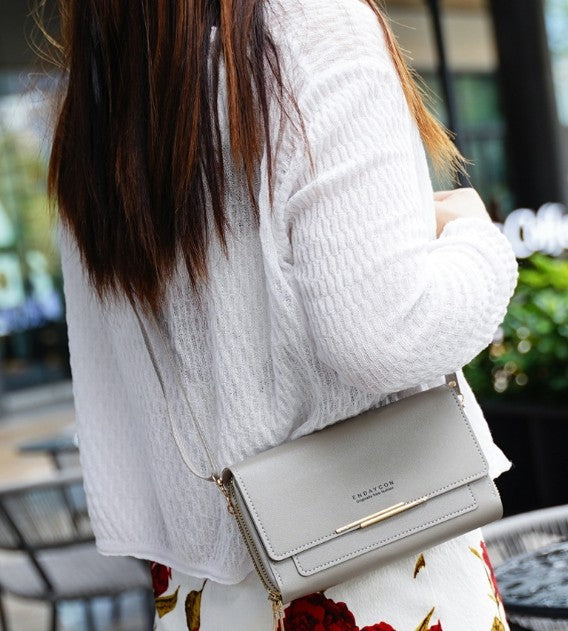 2024 New Women's Wallet Korean Multifunctional Shoulder Bag Mid-length Clutch Coin Purse