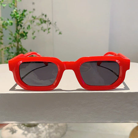 New Men Vintage Rectangle Frame Sunglasses Fashion Retro Sun Glasses Luxury Brand Design Glasses UV400 Eyewear Women Goggles