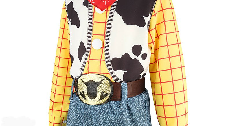 Cosplay Story Woody Costume Sets Cowboy Christmas Dress Unisex Sheriff's Halloween Carnival Dress Up Party Toy Stage Performance