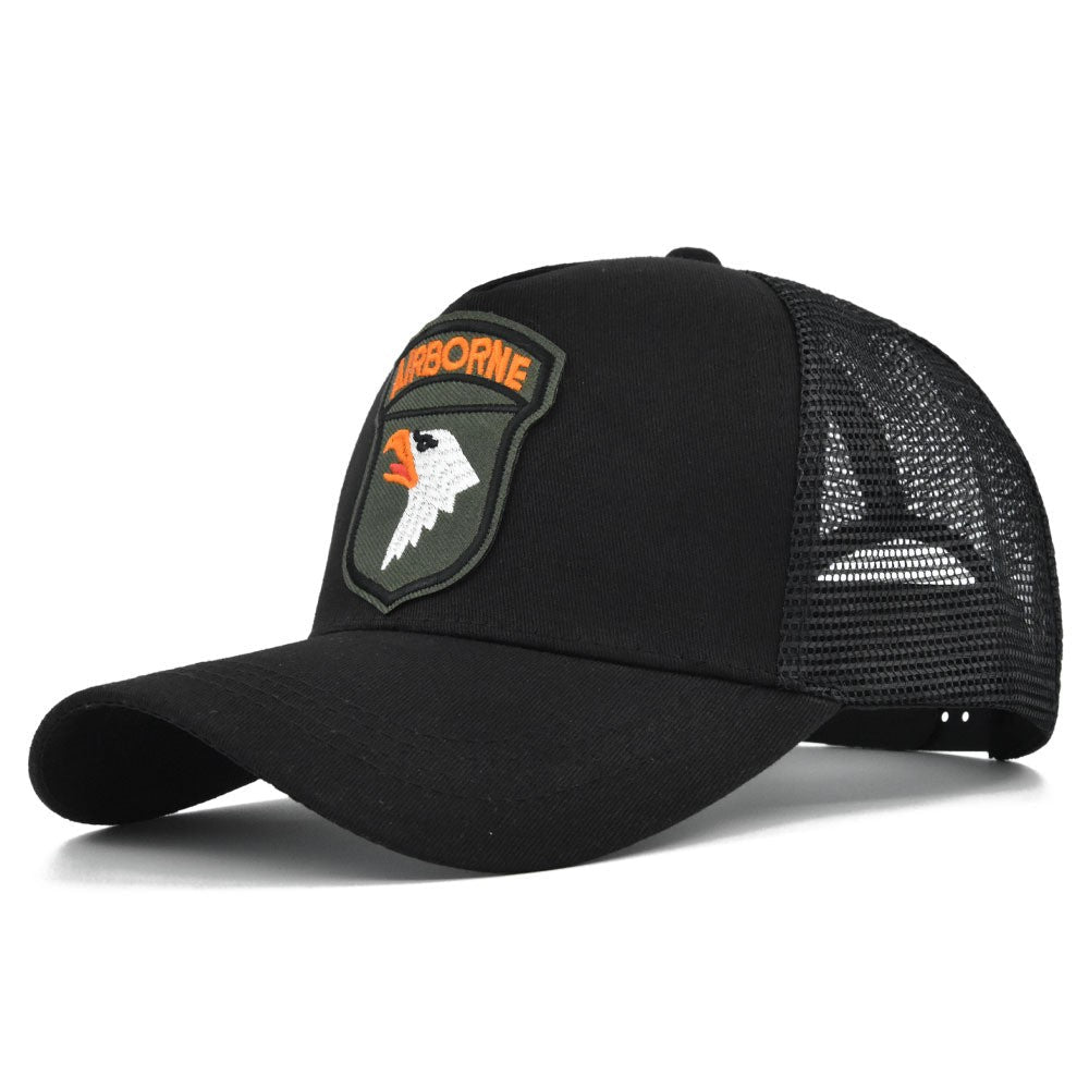 Embroidery Baseball Caps Men Eagle Snapback Hats For Women Fashion USA Hip Hop Bones Breathable Mesh Streetwear Trucker Cap