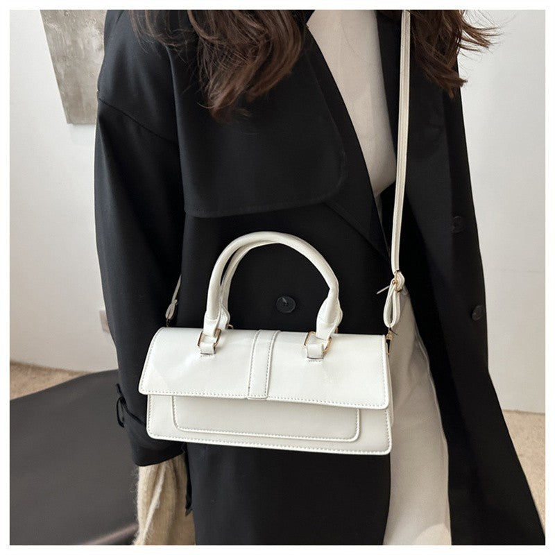 High Quality PU Leather Handbag Purse Women's Bag Solid Color Shoulder Crossbody Bags Lady Messenger Small Tote for Women Girls