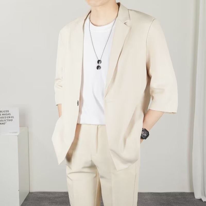 Spring Autumn Men's Suit Jackets Korean Popular Clothes Men Formal Clothes Man Brand Clothing Mens Blazzer Casual Man Sacks Male