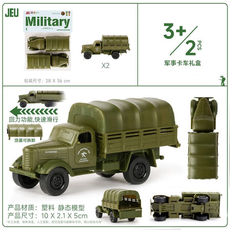ViiKONDO Army Men Toy Military Vehicle Model Wargame Accessories Tank Radar Missile Launcher Artillery Fighter Barrack Bridge
