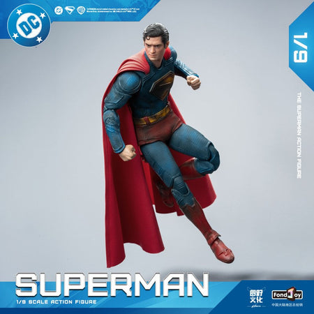 2026Hot Fondjoy Battle Damaged Superman Action Figure David Corenswet 1/9 New Superman Figure Pvc Joint Movable Kid Toy Boy Gift