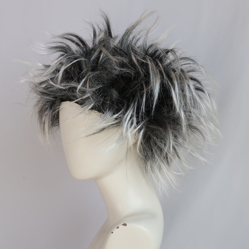 Beggar wig universal performance synthetic wig for man and women funny madman cosplay wig, messy madman wig, wild man wig
