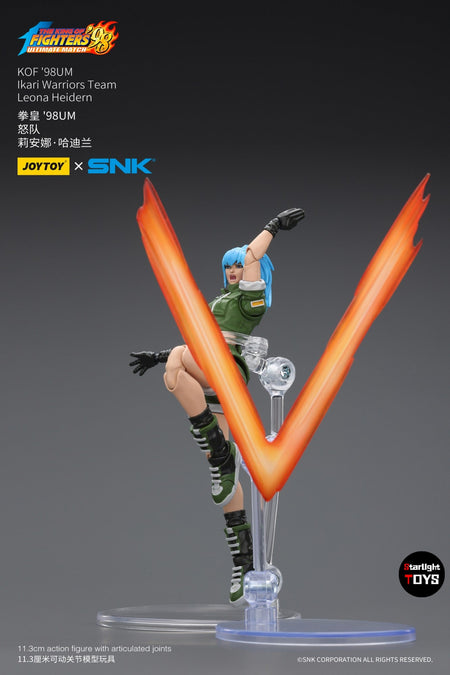 ?JOYTOY?1/18 Action Figure SNK KOF'98UM Ikari Warriors Team Leona Heidern Model Toy Gifts
