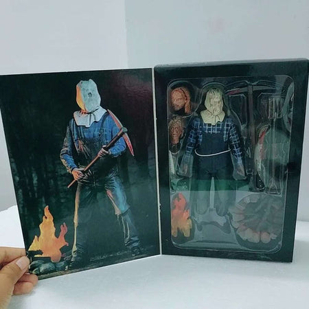 The 13th Figure Toys NECA Friday Freddy Jason Voorhees Blood Action Figure Jason Collectible Model Christmas Halloween Gifts