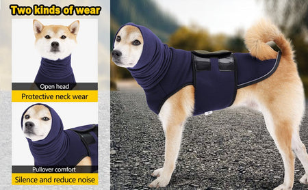ATUBAN Dog Anxiety Vest Coat,Vet Visits and Separation-Keep Pet Calm,Dog Jacket for Thunder,Anti Anxiety Vest for Dogs and Cat