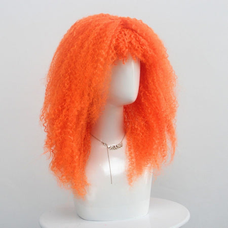 Fashion Colorful Gradient Fluffy Short Hair Multicolor Synthetic Fiber Wig April Fool's Day Halloween Christmas Party