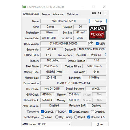 SOYO Graphics Cards R5 230 2G DDR3 64bit HDMI*2 compatibility For Desktop Gaming Computer Components GPU Video Card R5230