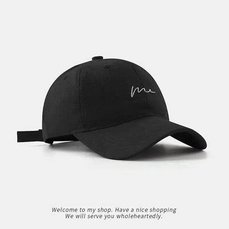 Retro Retro Embroidered Baseball Hat New Big Headed Duck Tongue Hat Letter Fashion Sunshade Hat Women's Adjustable Sports Hat