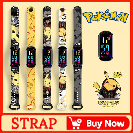 Mario Bros Children's Watches Action Figures Luigi Princess Peach Yoshi Bowser kids Sport Wristband Waterproof Digital Watch Toy