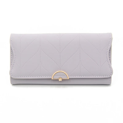 PU Fashion Long Women's Wallet Fashion Buckle New Handbag Large Capacity Fresh Wallet Wallet