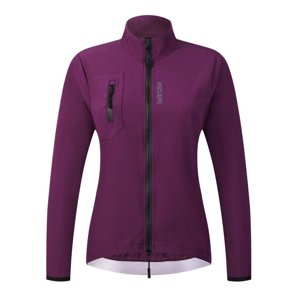 WOSAWE Women's Cycling Jacket Windbreaker Windproof Bike Vest Running Riding MTB Road Bike Tops