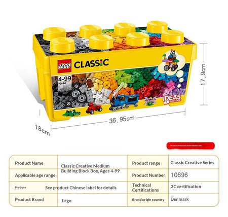 LEGO Classic Creative Series 10696 Classic Creative Medium Block Box 10714 Blue Bottom Assembled Toy Gift