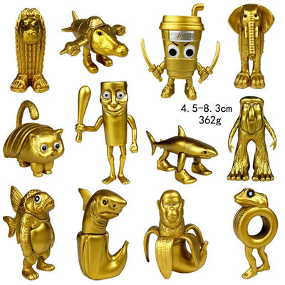Italian Brainrot Tung Sahur Figure Toy Tralalero Tralala Figures Bombardino Crocodilo Shimpanzini Bananini Model Decor Doll Gift