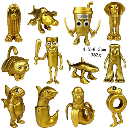 Italian Brainrot Tung Sahur Figure Toy Tralalero Tralala Figures Bombardino Crocodilo Shimpanzini Bananini Model Decor Doll Gift