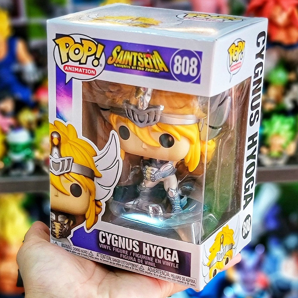 Funko Pop Saint Seiya Action Figure Cygnus Hyoga #808 Dragon Shiryu #807 Andromeda Shun #809 Phoenix Ikki #810 Vinyl Dolls Toys