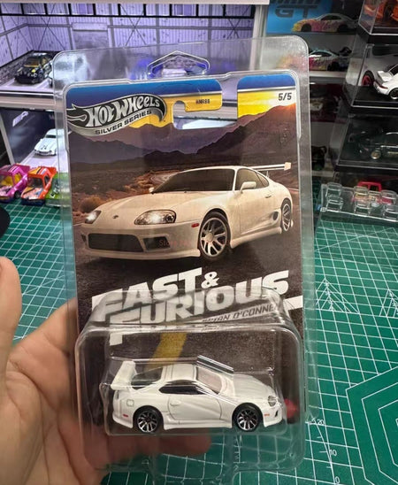 Hot Wheels Fast & Furious Hnr88 Series Alloy Car Model 1/64 Toyota Subaru Mitsubishi Simulation Cars Model Toy Boy Birthday Gift